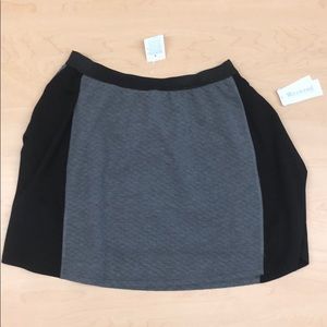 Gray & Black Skirt
